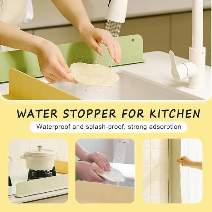 Houseery Silicone Sink Splash Guard — Water & Oil Stopper