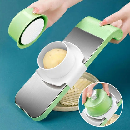 Houseery 5-in-1 Handheld Vegetable Slicer & Mandoline