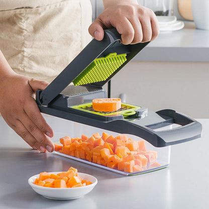 Houseery 14-in-1 Vegetable Chopper, Slicer & Dicer Set