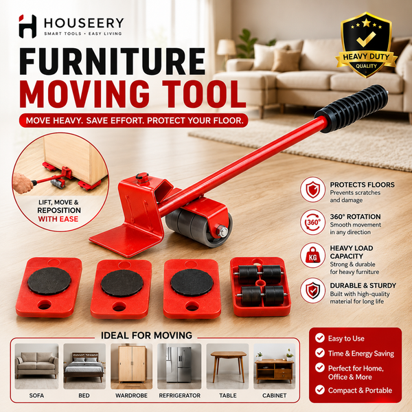 Smart Furniture Mover Kit Lift Slide & Rearrange Easily
