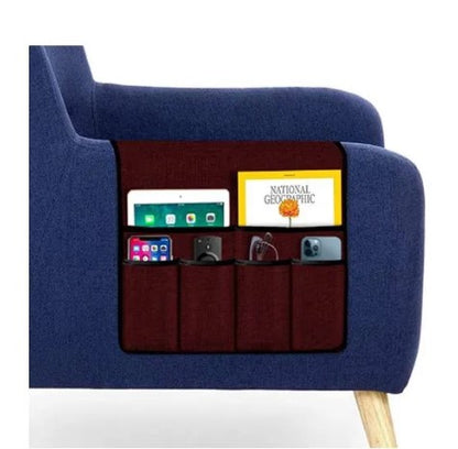 Houseery Sofa Armrest Organizer with 6 Pockets