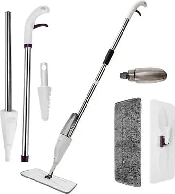 Houseery 360° Refillable Spray Mop System – Microfiber Floor Cleaning Set