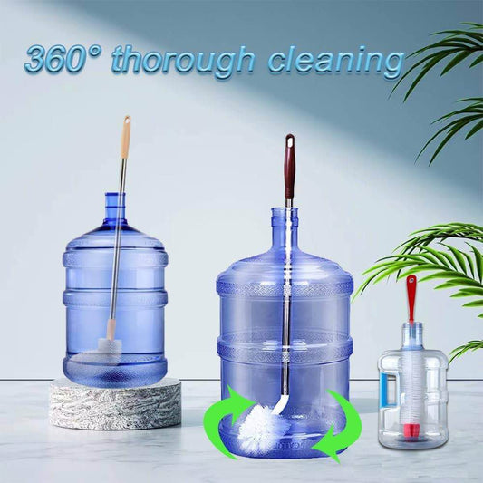 Houseery Deep-Reach Bottle & Gallon Brush – 64cm Heavy-Duty Cleaning Tool