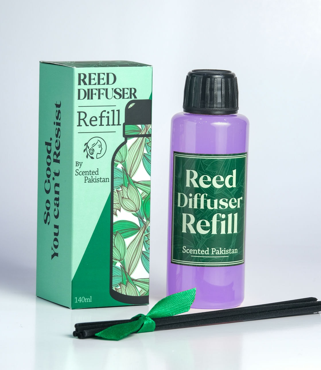 Houseery Reed Diffuser Oil Refill 140ml – Long-Lasting Fragrance Oil with Reed Sticks