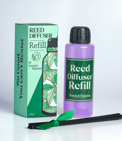 Houseery Reed Diffuser Oil Refill 140ml – Long-Lasting Fragrance Oil with Reed Sticks
