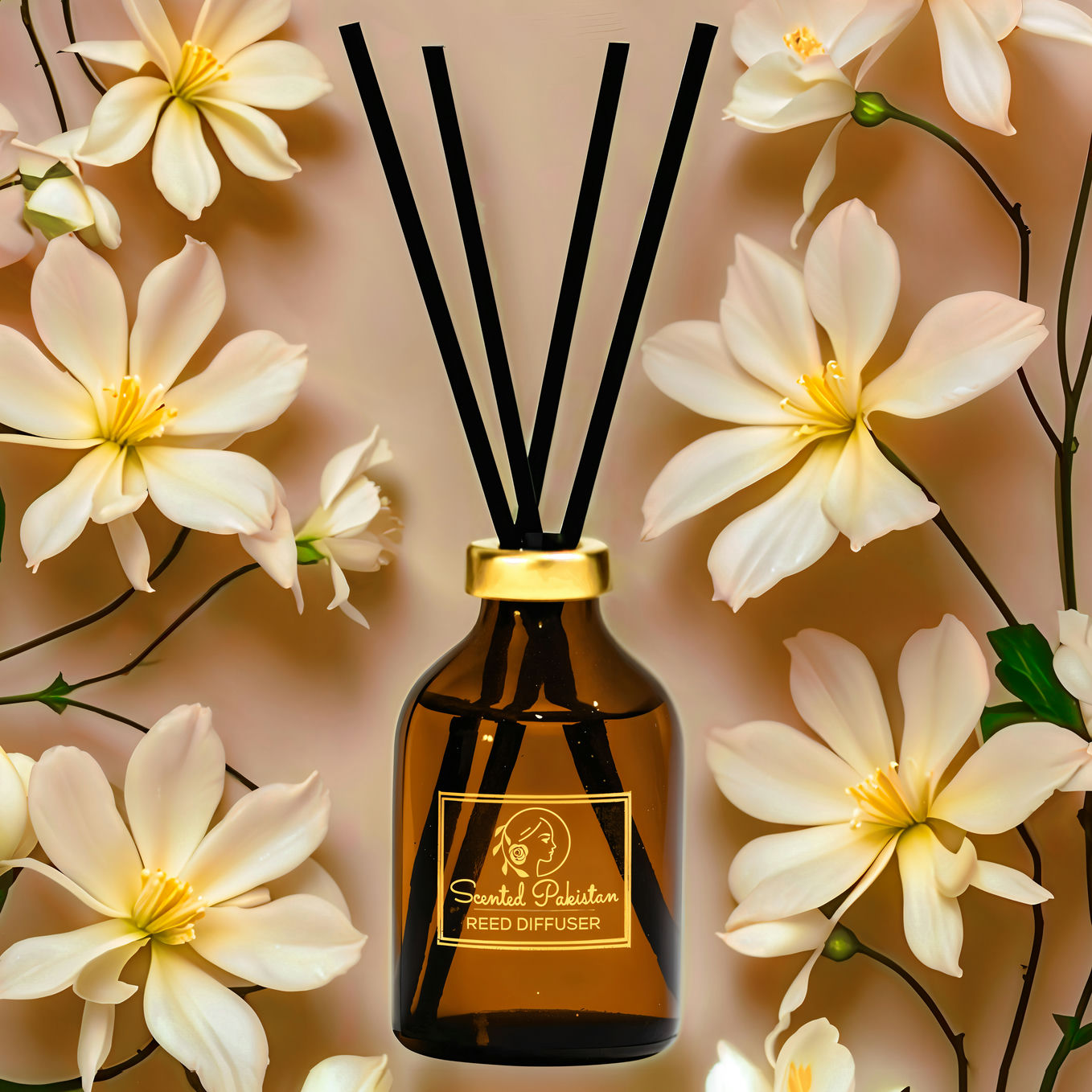 Houseery Signature Reed Diffuser Set – Long-Lasting Home Fragrance, Multiple Scents