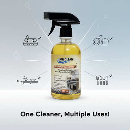 Houseery Heavy-Duty Degreaser Spray – Oil & Grease Remover for Stove, Tiles & Sink