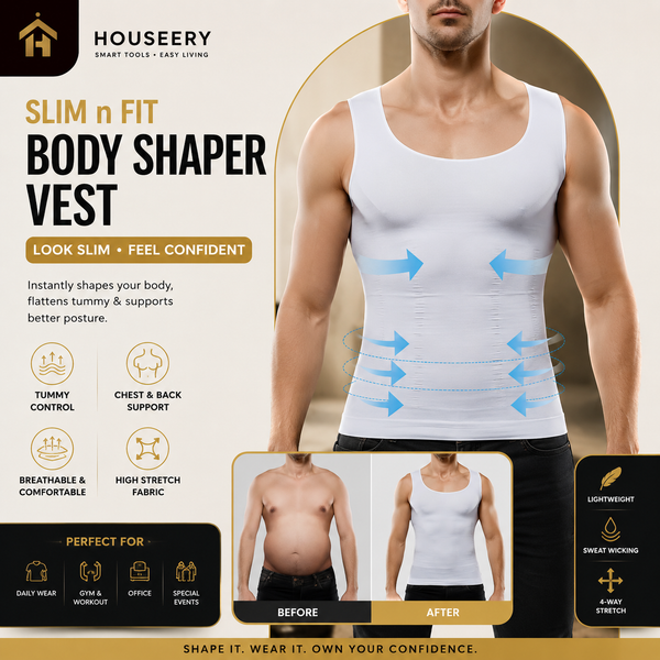 Men's SlimFit Compression Shaper Vest