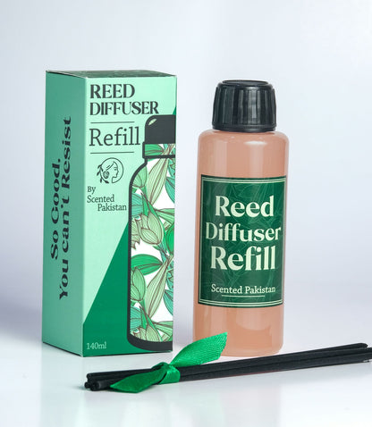 Houseery Reed Diffuser Oil Refill 140ml – Long-Lasting Fragrance Oil with Reed Sticks