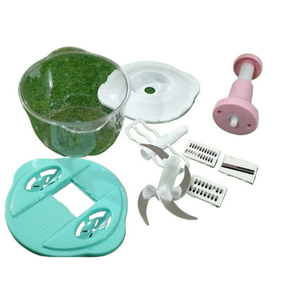 Houseery Hand-Pull Speedy Chopper — Manual Food Processor (2000ml)