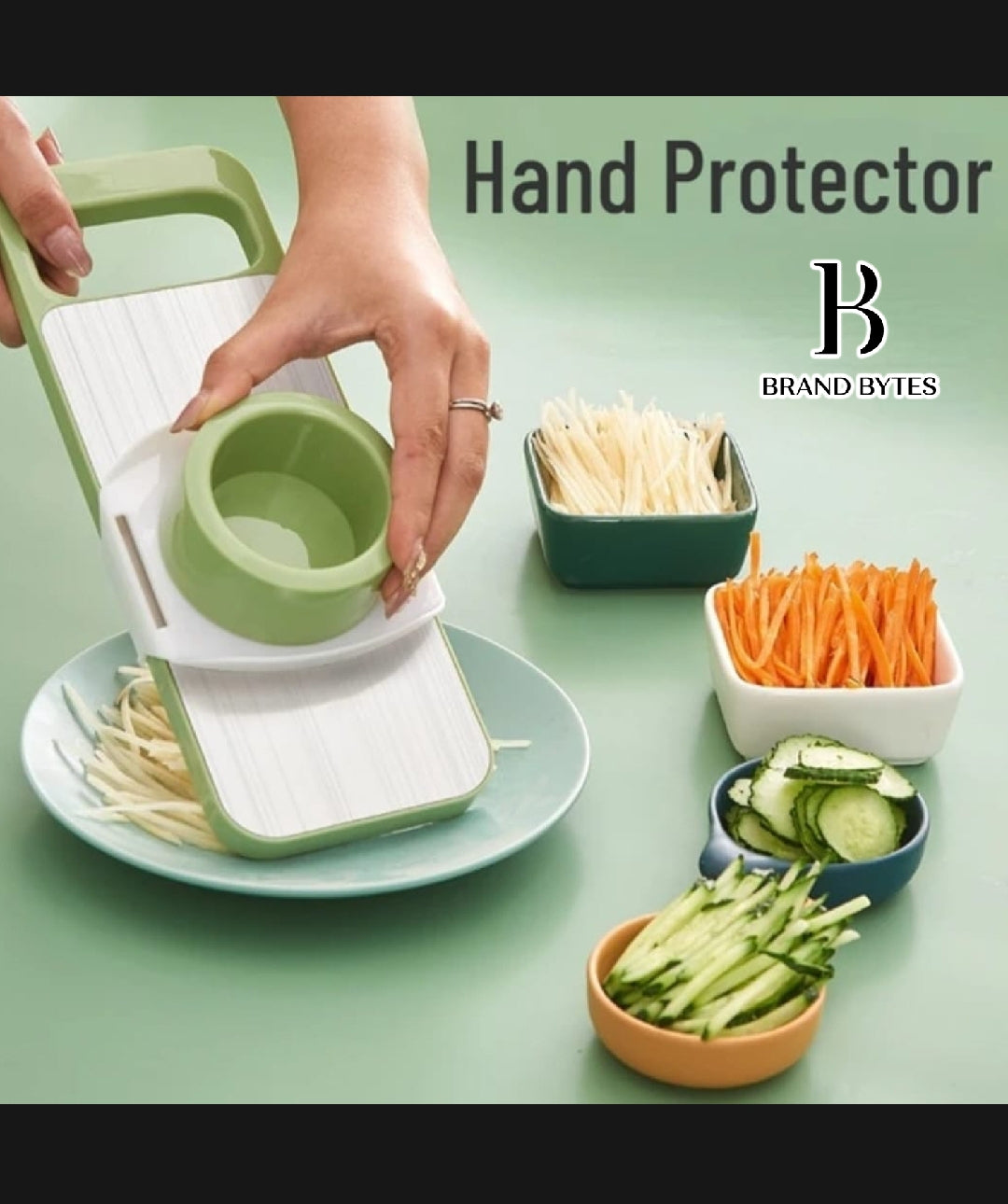 Houseery 5-in-1 Handheld Vegetable Slicer & Mandoline