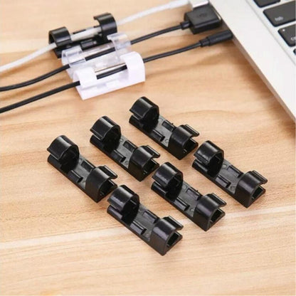 Houseery Self-Adhesive Cable Management Clips (20 Pcs)