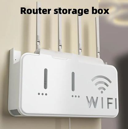 Houseery Wall-Mounted WiFi Router Shelf & Organizer