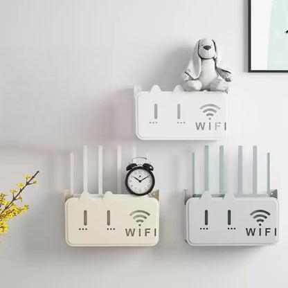 Houseery Wall-Mounted WiFi Router Shelf & Organizer