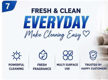 Houseery 5-in-1 Multi-Surface Cleaner – Kitchen, Bathroom, Fabric & Tile Spray