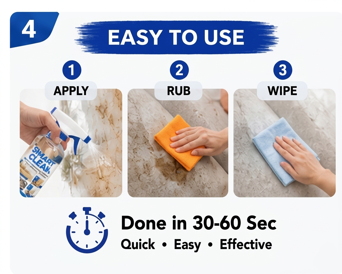Houseery 5-in-1 Multi-Surface Cleaner – Kitchen, Bathroom, Fabric & Tile Spray