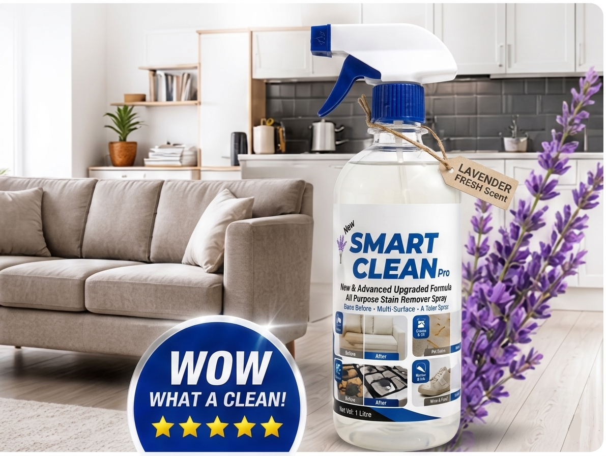 Houseery 5-in-1 Multi-Surface Cleaner – Kitchen, Bathroom, Fabric & Tile Spray