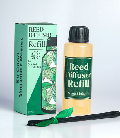 Houseery Reed Diffuser Oil Refill 140ml – Long-Lasting Fragrance Oil with Reed Sticks
