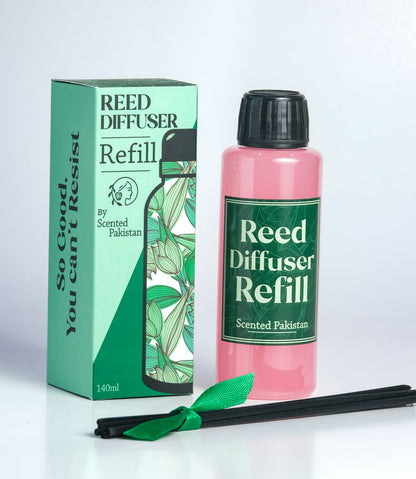 Houseery Reed Diffuser Oil Refill 140ml – Long-Lasting Fragrance Oil with Reed Sticks