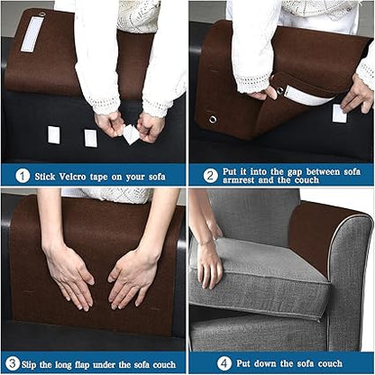 Houseery Sofa Armrest Organizer with 6 Pockets