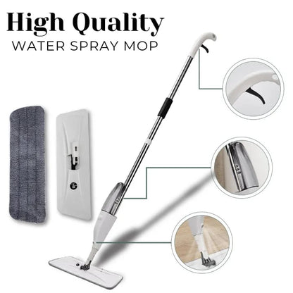 Houseery 360° Refillable Spray Mop System – Microfiber Floor Cleaning Set