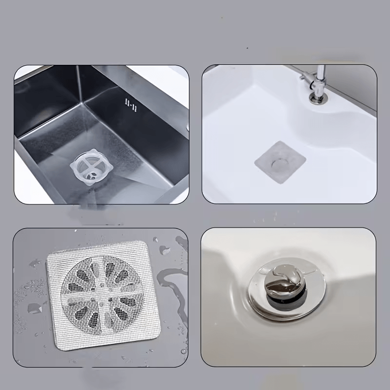 Houseery Disposable Drain Hair Catcher Stickers (Pack of 10)