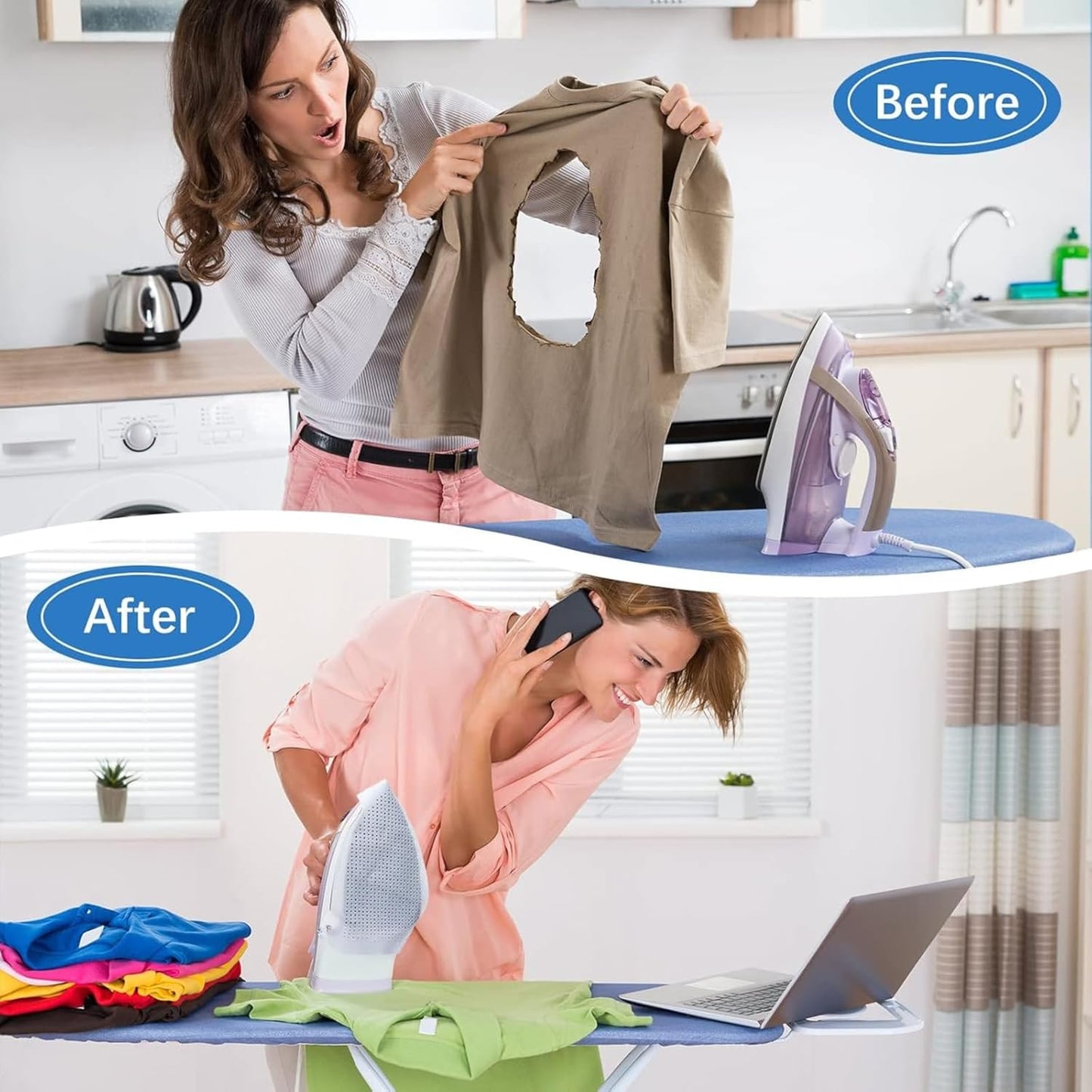 Houseery Non-Stick Iron Plate Cover – Universal Fit Ironing Protector