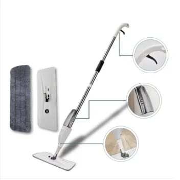Houseery 360° Refillable Spray Mop System – Microfiber Floor Cleaning Set