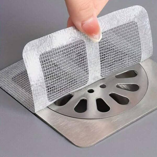 Houseery Disposable Drain Hair Catcher Stickers (Pack of 10)