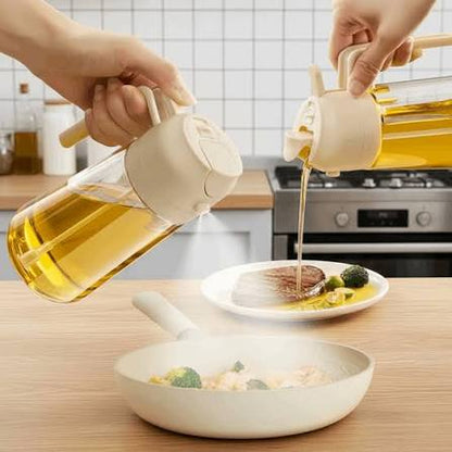 2-In-1 Oil Sprayer Bottle For Kitchen