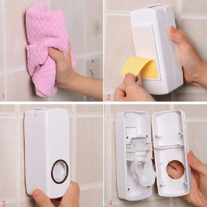 Houseery Automatic Toothpaste Dispenser & Toothbrush Holder Set